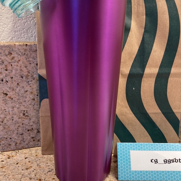 ❤️❤️ Starbucks 2022 Puffy Valentines Purple Stainless Steel Tumbler - Picture 3 of 5